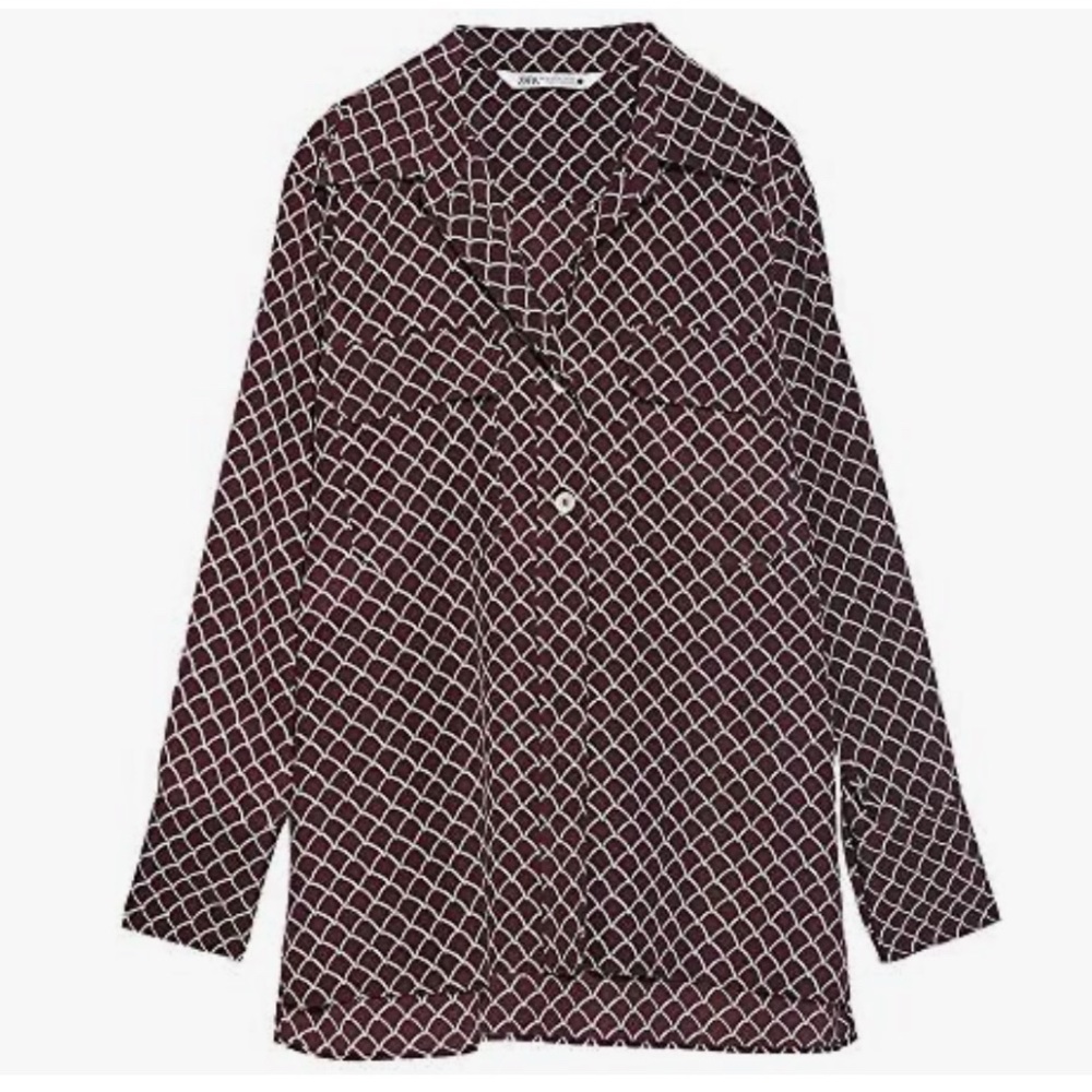 Zara Woman’s Printed Blouse - Size Large - perfect condition
